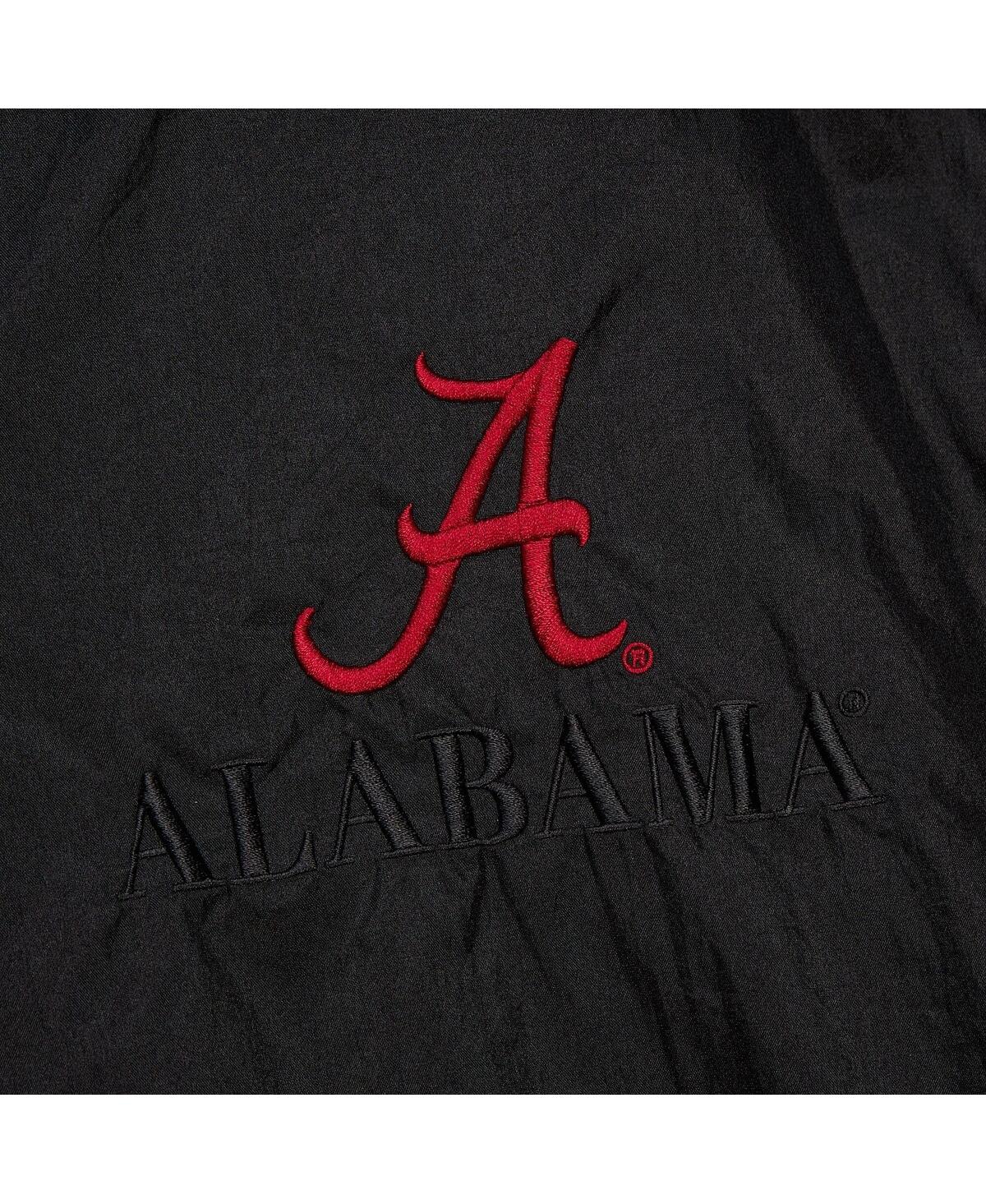 Mitchell & Ness Men's Black Alabama Crimson Tide Team 3.0 Anorak Half-zip Hoodie In Black