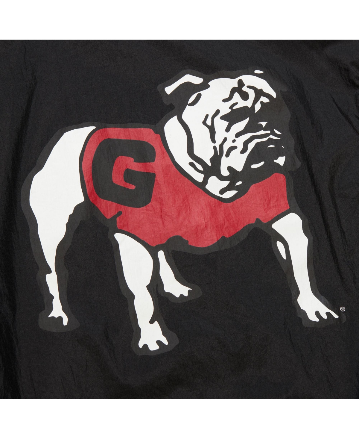 Mitchell & Ness Men's Black Georgia Bulldogs Anorak Vintage Logo Half-zip Hoodie Jacket In Black