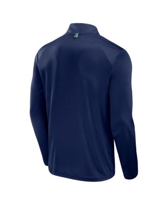 Men's Navy Notre Dame Fighting Irish Fundamental Defender Quarter-Zip Jacket