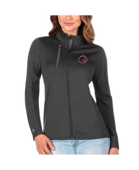 Женские куртки Antigua Women's Graphite/Silver Boise State Broncos Generation Full-Zip Jacket