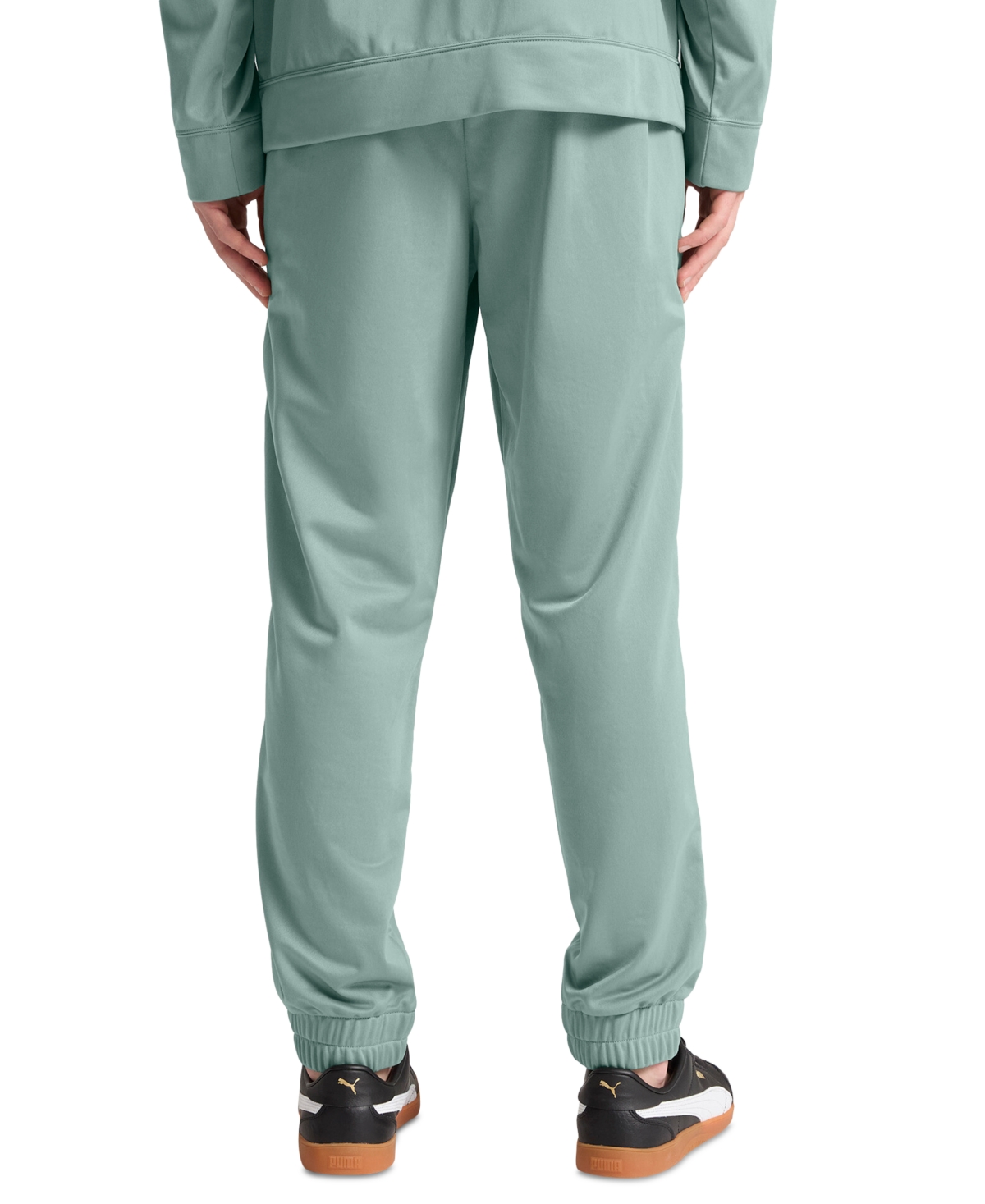 Puma Men's Piped Tricot Joggers In Green Moon