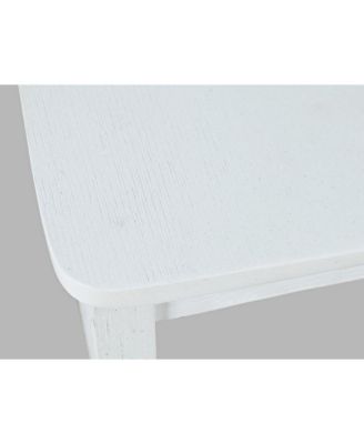 Eastern Tides Coastal Wire-Brushed Wood X-Back Counter Barstool (Set of 2)