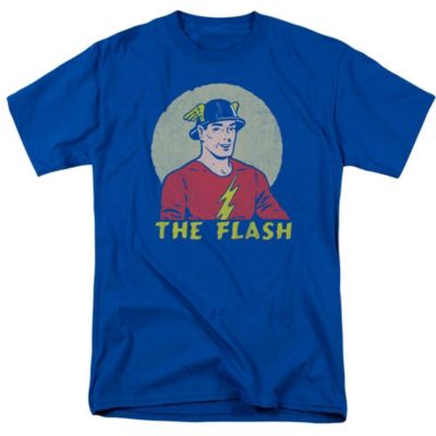 Dc Mens DC Comics Flash Faded Circle Short Sleeve Adult Tee / T-Shirt