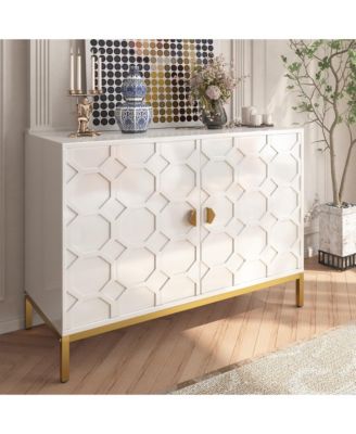 Freestanding Storage Cabinet 2-Door Accent Cabinet