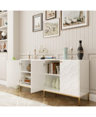 4 Door Locker Accent Cabinet