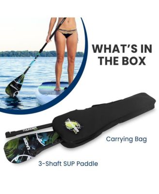 Adjustable 3-Piece SUP Paddle with Carry Bag