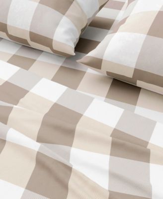 Ultra-Soft Turkish Cotton Plaid Flannel Sheet Set