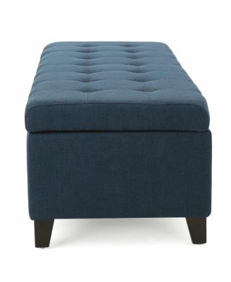 Modern Storage Ottoman, Multipurpose Footstool & Storage Bench