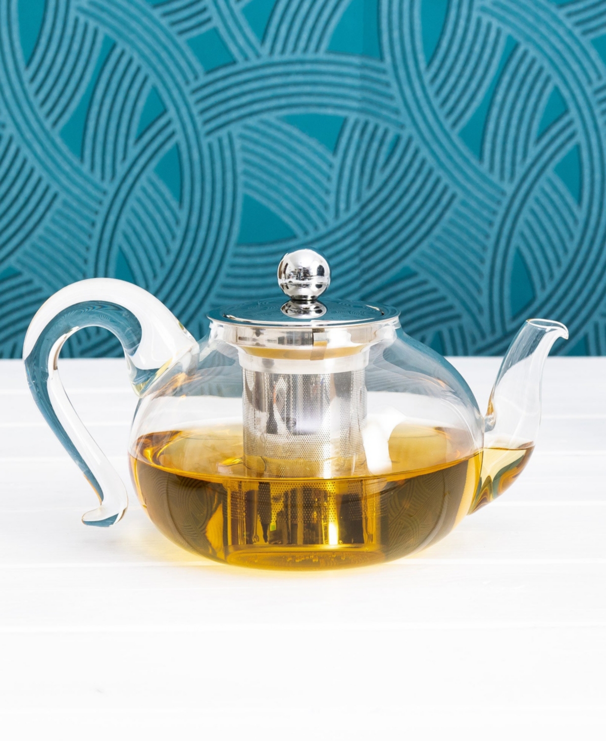 Cristel 27 Oz. Sakura Teapot In Glass