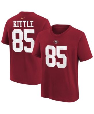 Nike - Big Boys and Girls George Kittle Scarlet San Francisco 49ers Player Name Number T-Shirt