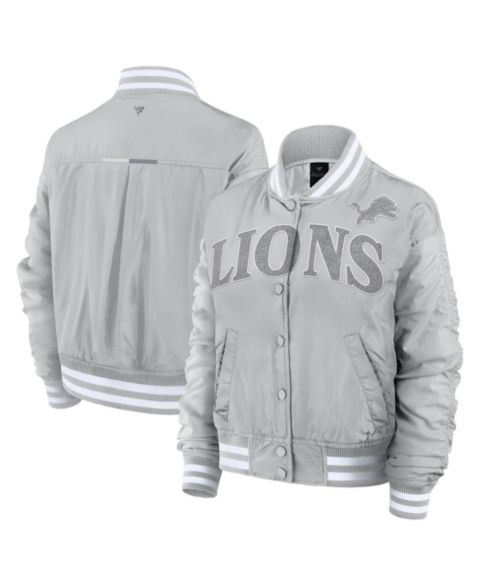 Женские куртки Fanatics Women's Gray Detroit Lions Elements Wave Full-Snap Jacket