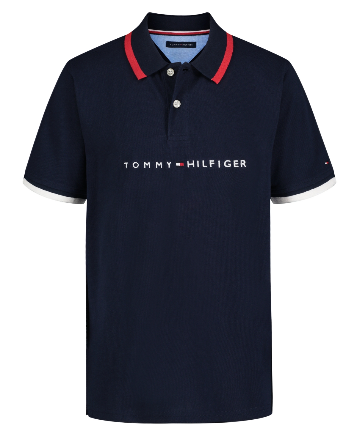 Tommy Hilfiger Little Boys Tomas Embroidered Logo Polo Shirt In Navy Blazer