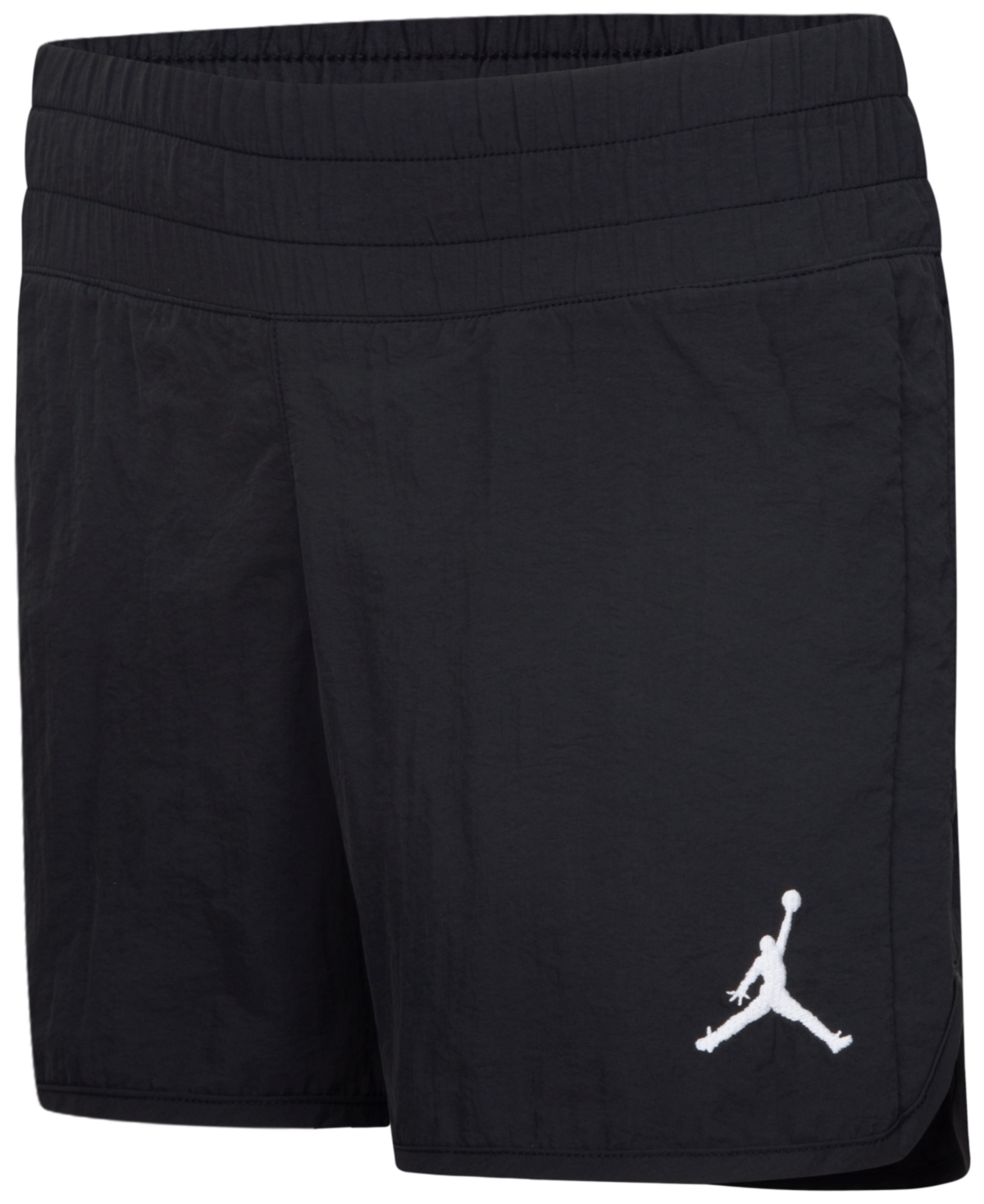 Shop Jordan Big Girls Lemonade Stand Drawcord Shorts In Black