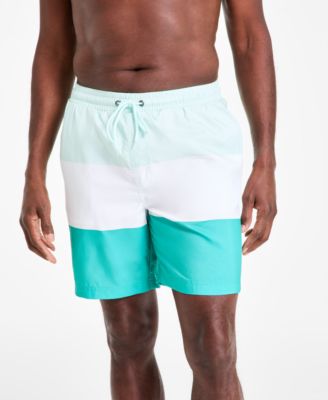 Club Room - Men's Colorblocked Swim Trunks