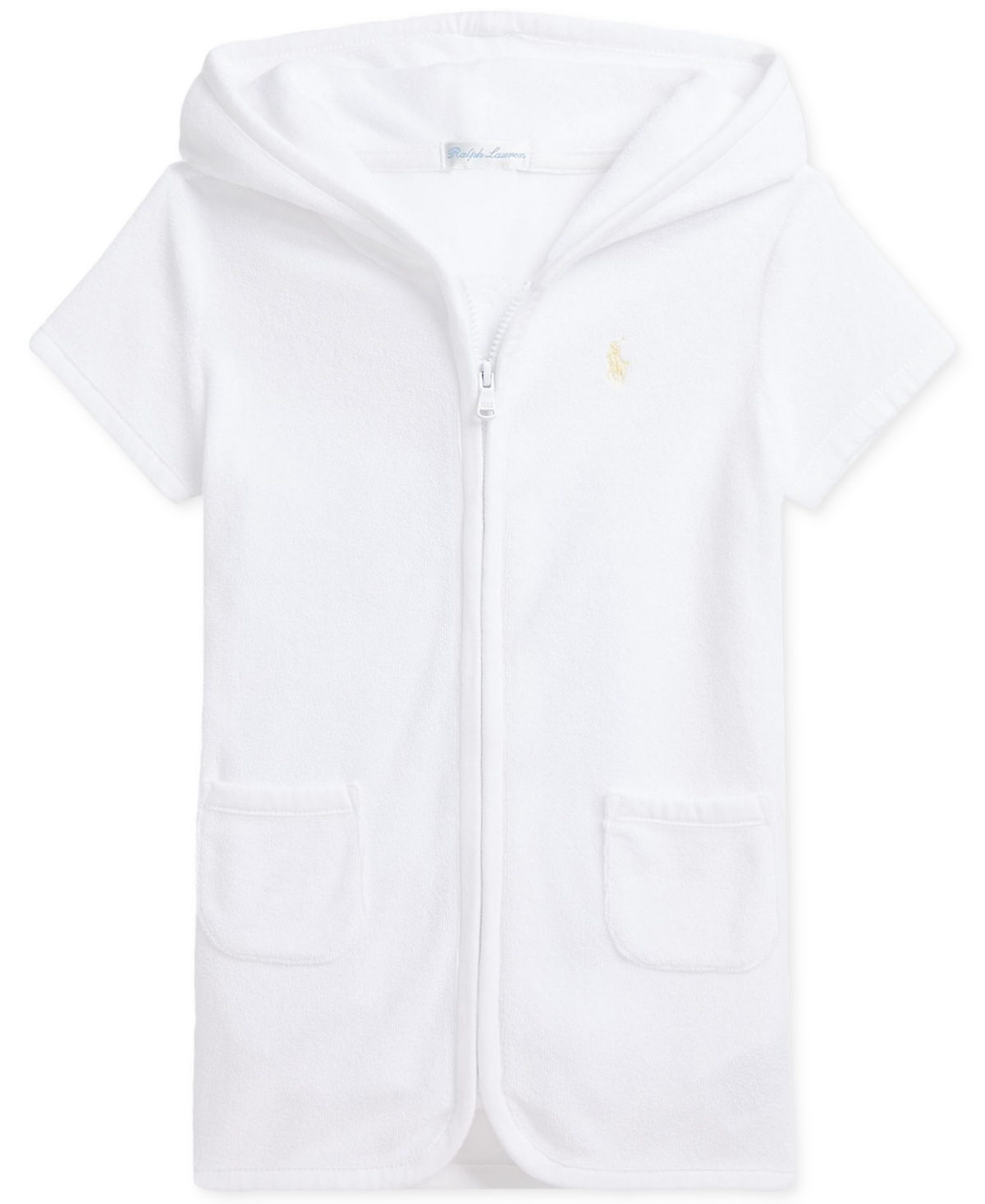 Polo Ralph Lauren Terry Hooded Cover-up In White