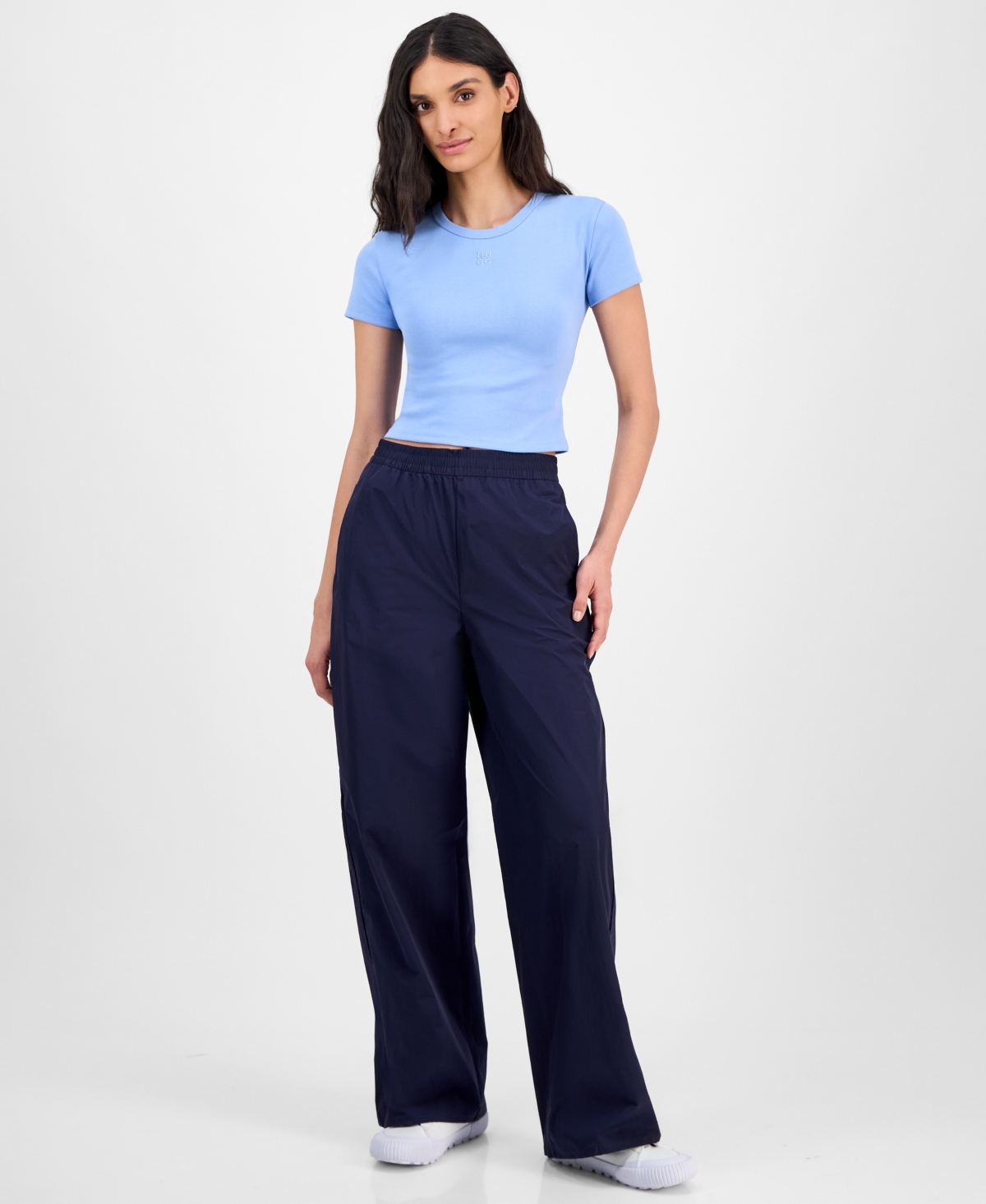 Women's Pull-On Wide-Leg Pants - Blue
