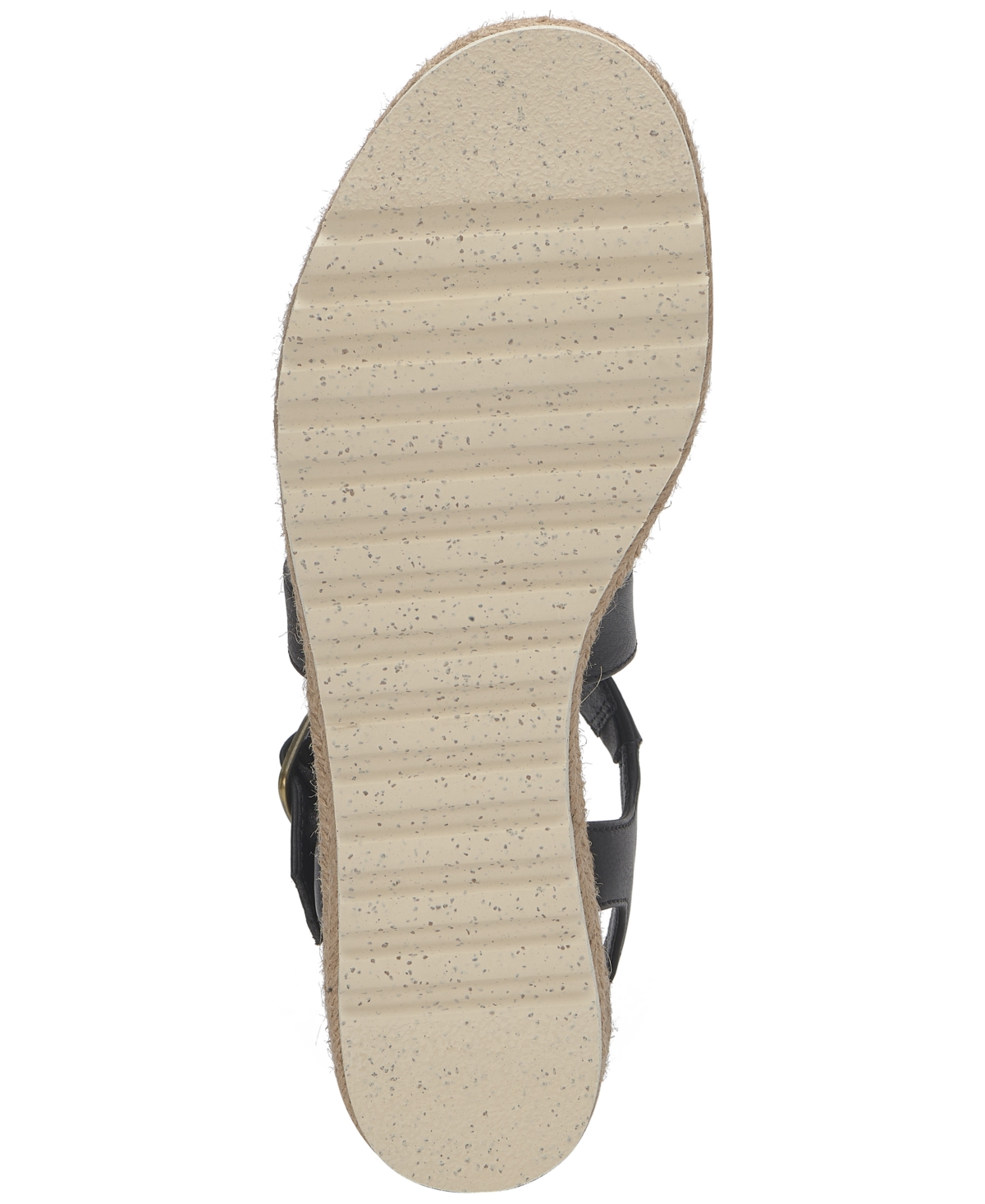 Shop Lucky Brand Women's Trianna Strappy Espadrille Wedge Sandals In Black Burnished Leather