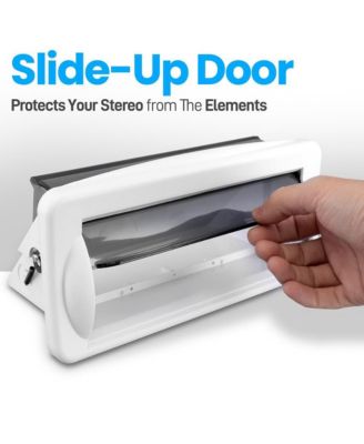 Marine Stereo Radio Shield Cover, White