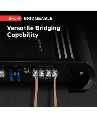 2-Channel Bridgeable MOSFET Car Amplifier, 2000 Watts
