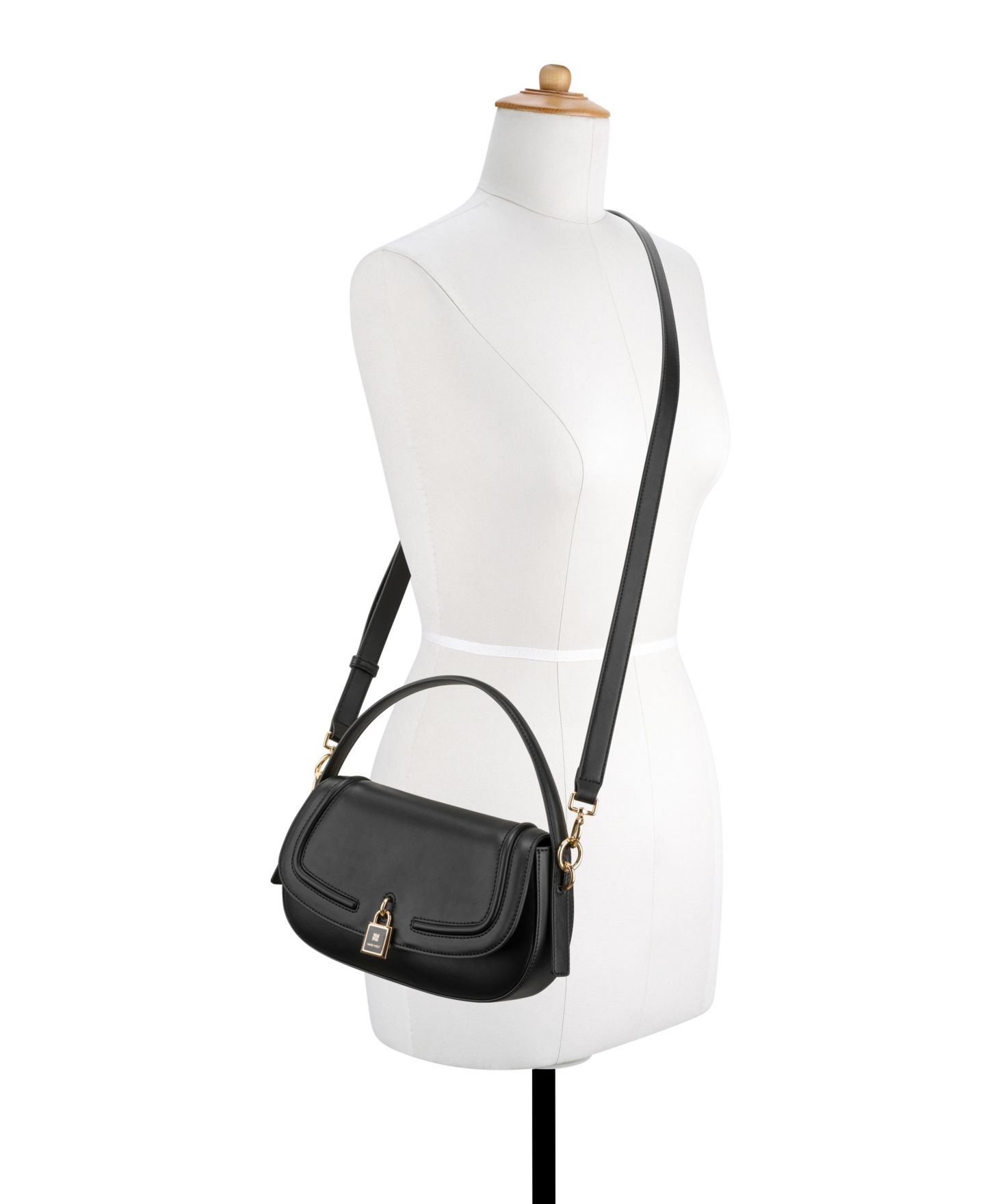 Женская сумка Nine West Tenely Small Flap Crossbody, цвет: Чёрный — фото 5