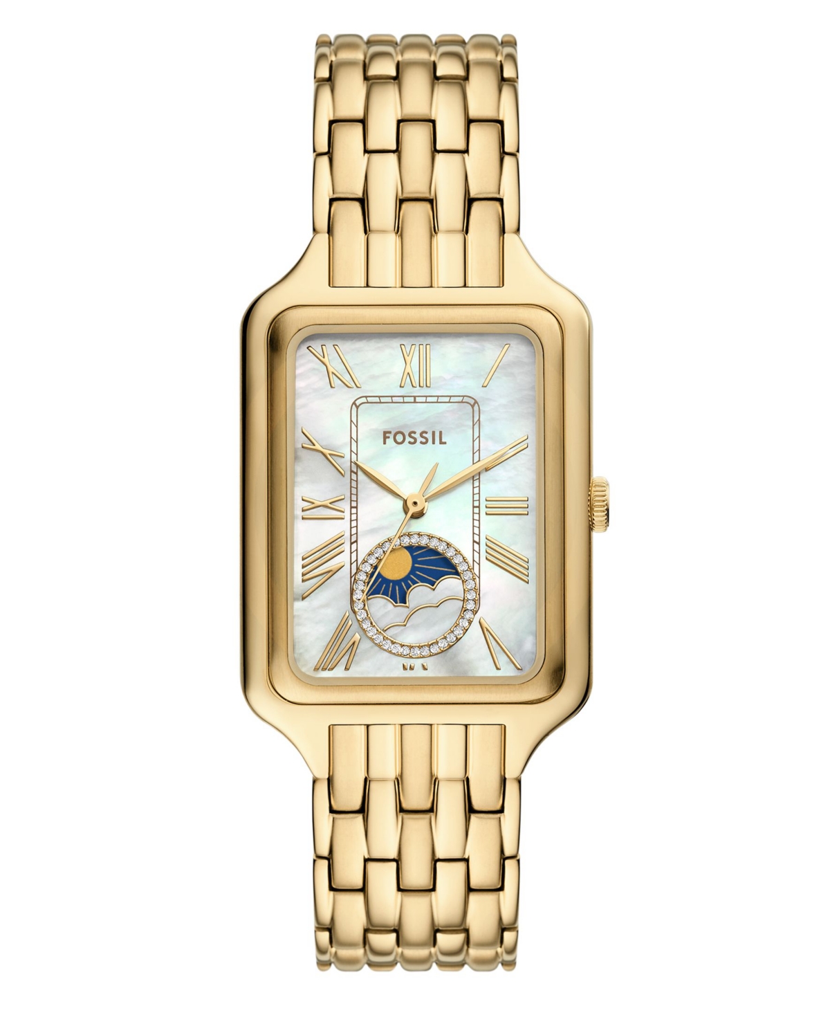 Women's Raquel Sun Moon Multifunction Gold-Tone Stainless Steel Watch, 29mm - Gold-tone