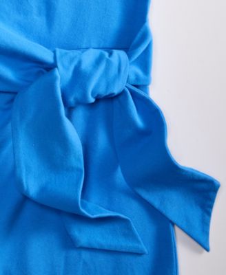 Women's Crewneck Wrap Tie Dress, Created for Macy's, XXS-4X