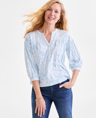 売れ筋商品|||スタイルアンドコー カットソー トップス レディース Petite Print Perfect Cotton Tank Top, Exclusively at Macy's Patch Navy Style & Co Petite Lace Knit Cotton Tank Top, Created for