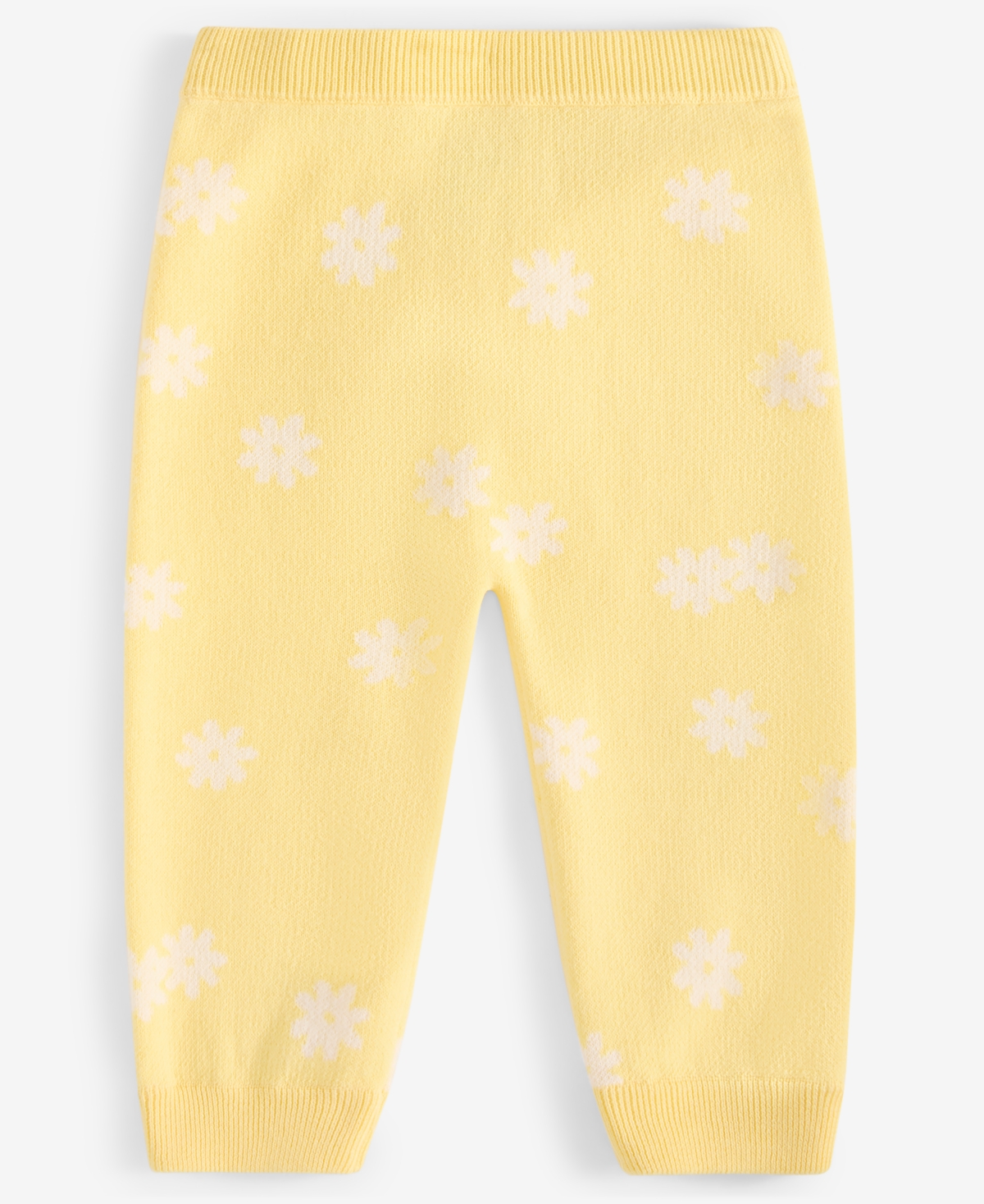 First Impressions Baby Cotton Sunflower Pants, Exclusively At Macy's In Buttercup