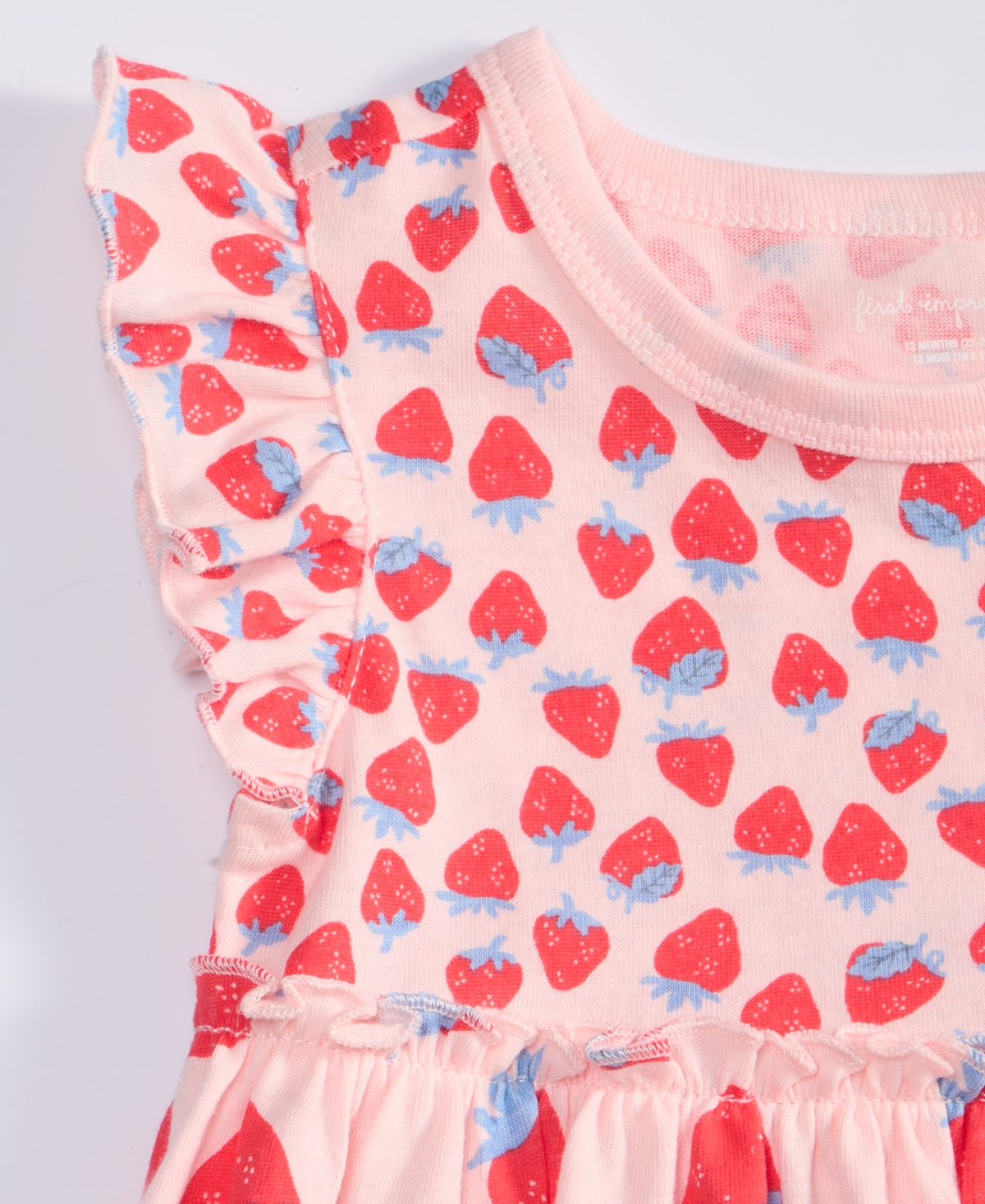 FIRST IMPRESSIONS BABY GIRLS STRAWBERRY-PRINT DRESS, EXCLUSIVELY AT MACY'S 