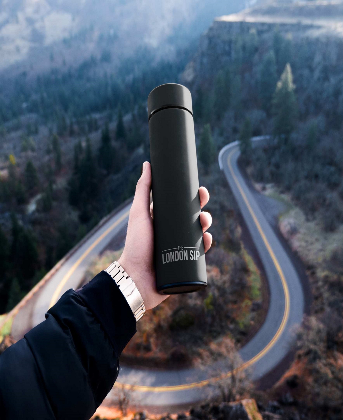 London Sip 16 Oz. Travel Tea Infuser In Black
