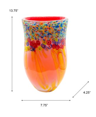 13.75" Salt Creek Art Glass Vase