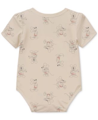 Baby Mickey Mouse Short-Sleeve Bodysuits, 3 Pack