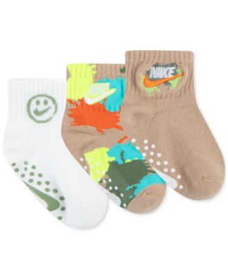 Nike Toddler Boys Gripper Ankle Socks, Pack of 3 
