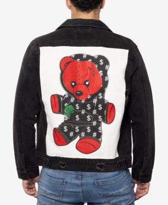 Men's Graphic Rhinestone Denim Jackets