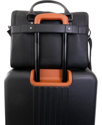 The Gotham 18un Pebble Grain Genuine Leather Briefcase