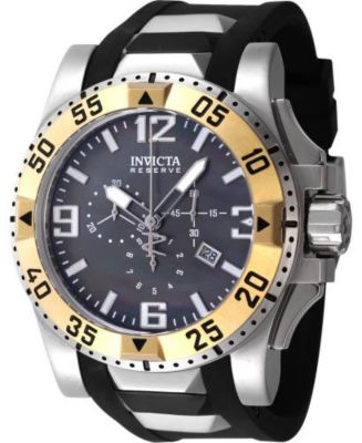 Invicta Men's 46485 Excursion Quartz Chronograph Black Dial Watch - Macy's
