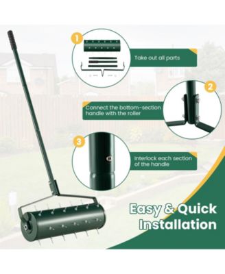 Detachable Handle 21 Inch Manual Lawn Aerator