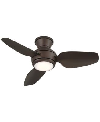 36" Whirl Modern Indoor Outdoor Ceiling Fan 3 Blade LED Light Remote Control Emperial Bronze Finish Bedroom Hugger