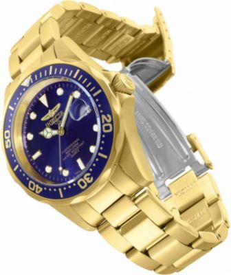 Men's 8937 Pro Diver Quartz 3 Hand Blue Dial Watch