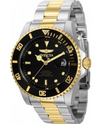Men's 36973 Pro Diver Automatic 3 Hand Black Dial Watch