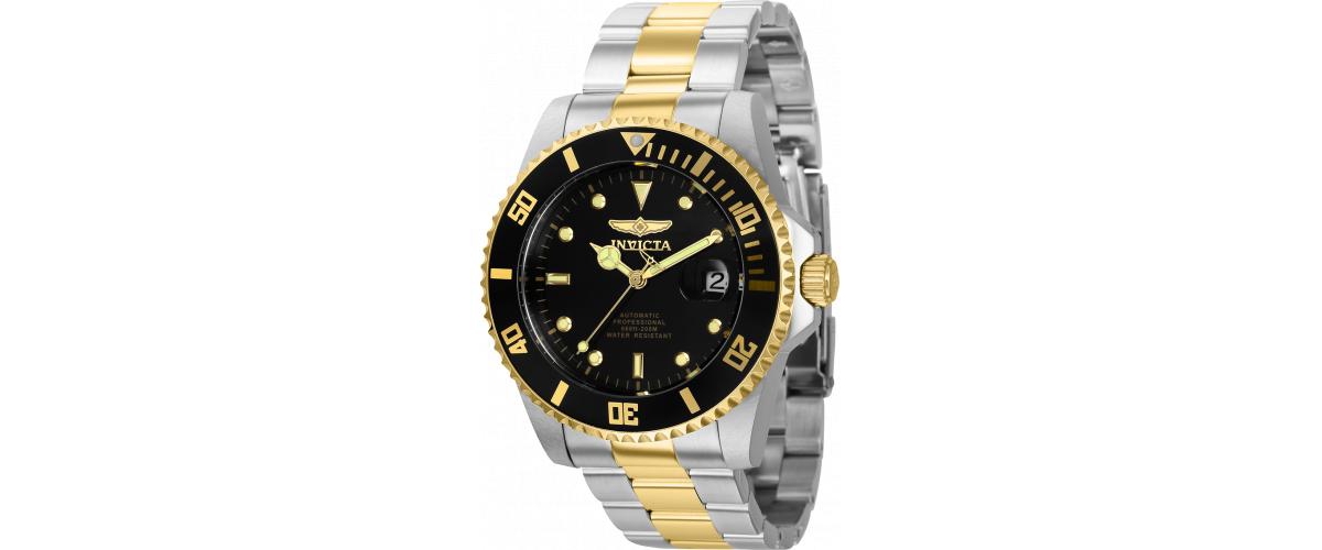 Invicta Men's 36973 Pro Diver Automatic 3 Hand Black Dial Watch