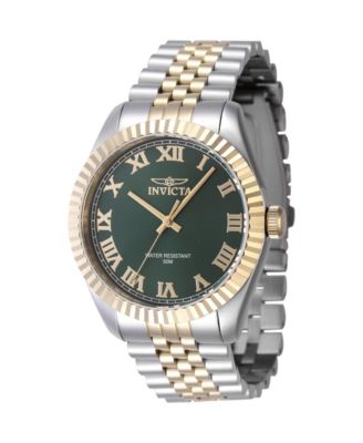 Men's 47403 Specialty Quartz 3 Hand Green Dial Watch