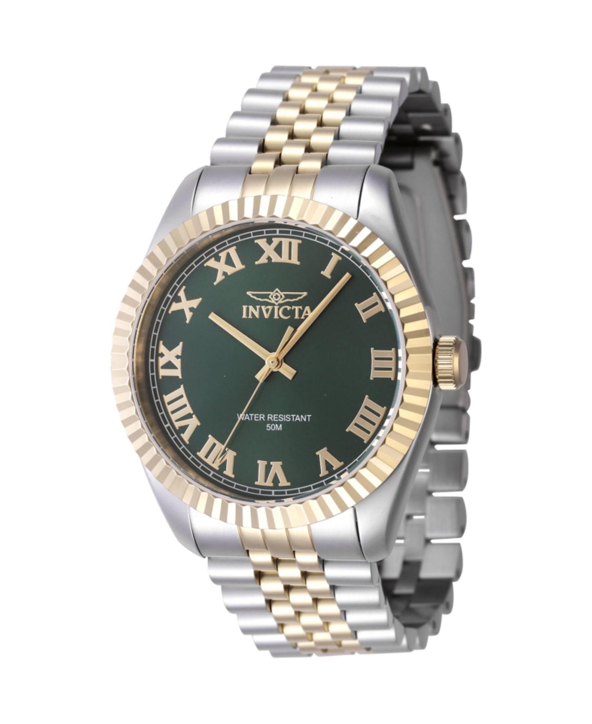 Invicta Men's Specialty Quartz 3 Hand Green Dial Watch