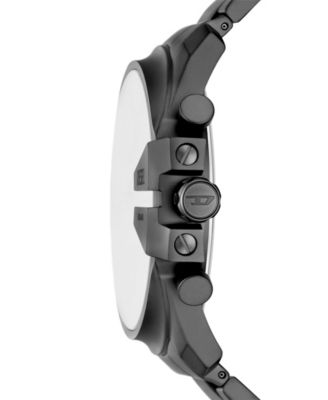 Men's Mega Chief Slim Quartz Chronograph Gray Stainless Steel Watch, 48mm