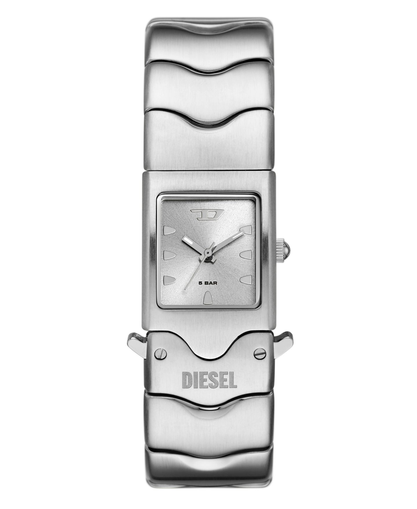 Мужские часы Diesel Closer Quartz Three-Hand Silver Stainless Steel Watch, 22mm — фото 1