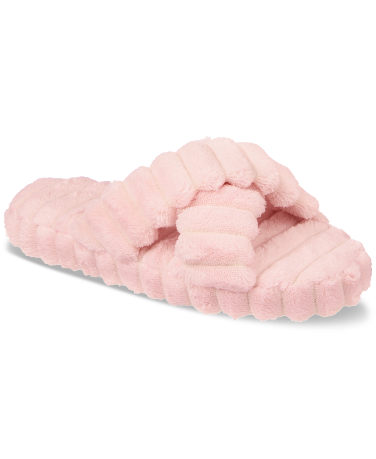 Isotoner Signature Women's Margo Spa Cross Slide Slippers In Pink