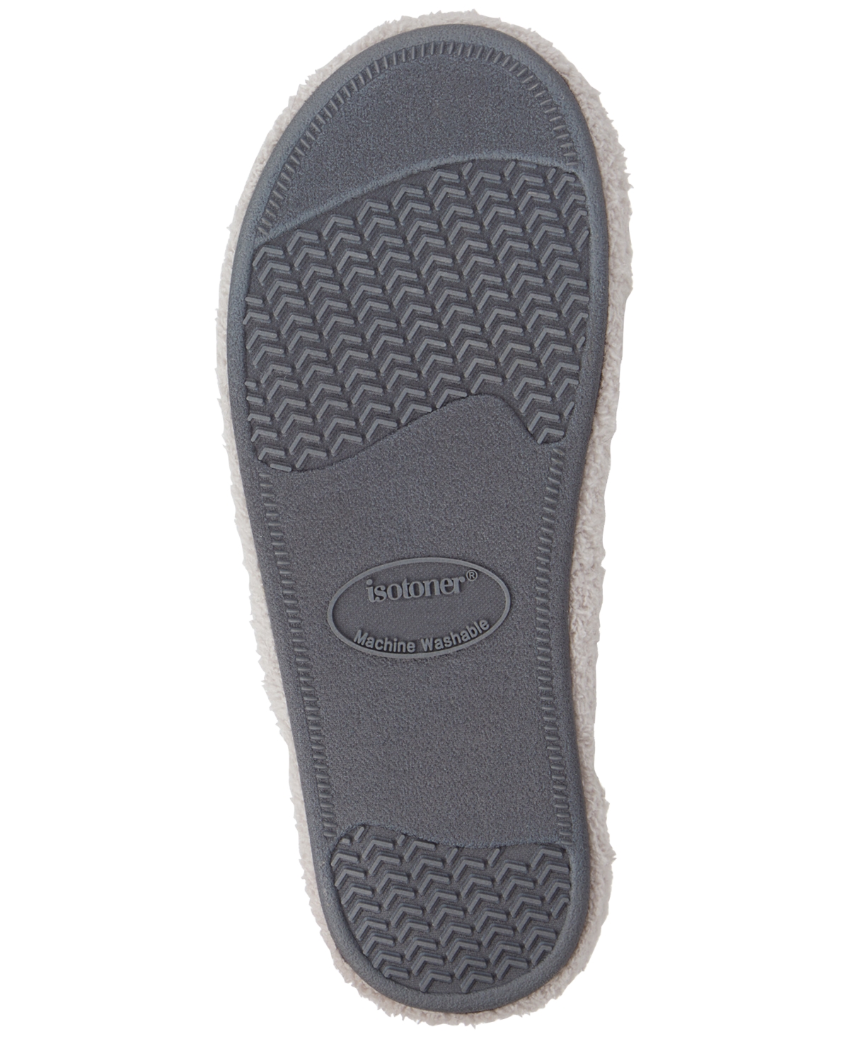Shop Isotoner Signature Women's Joey Cozy Plush Thong Slippers In Light Grey