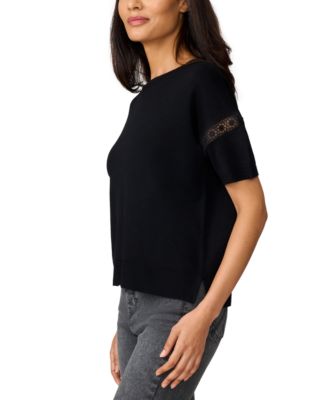 Women's Lace-Sleeve Sweater