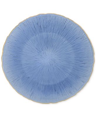 Centro Blue Glass Charger Plates, Set of 4