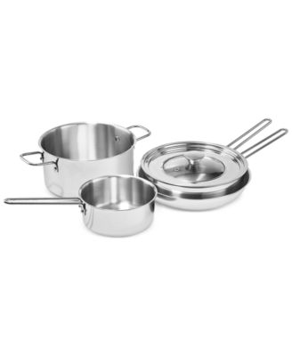 5-Pc. Stackable Stainless Steel Cookware Set, Exclusively at Macy's
